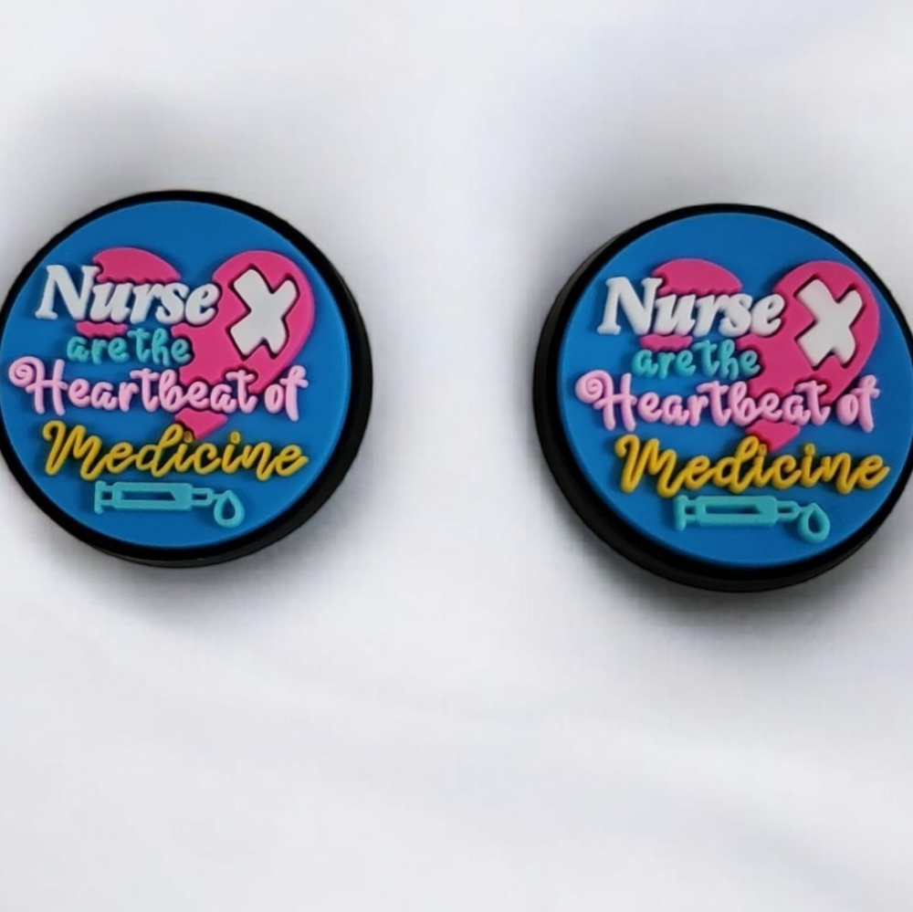 Nurse Croc Charms RN Jibbitz Set Healthcare Nurse Shoe Accessories Medical Theme